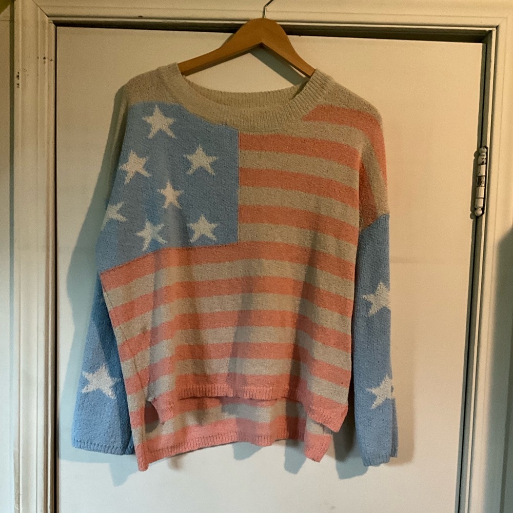 American flag sweater - woman’s sweater